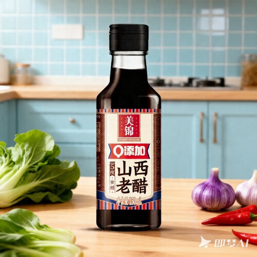 美锦山西老醋小瓶5度150ml食醋露营旅行装家用凉拌饺子醋山西特色