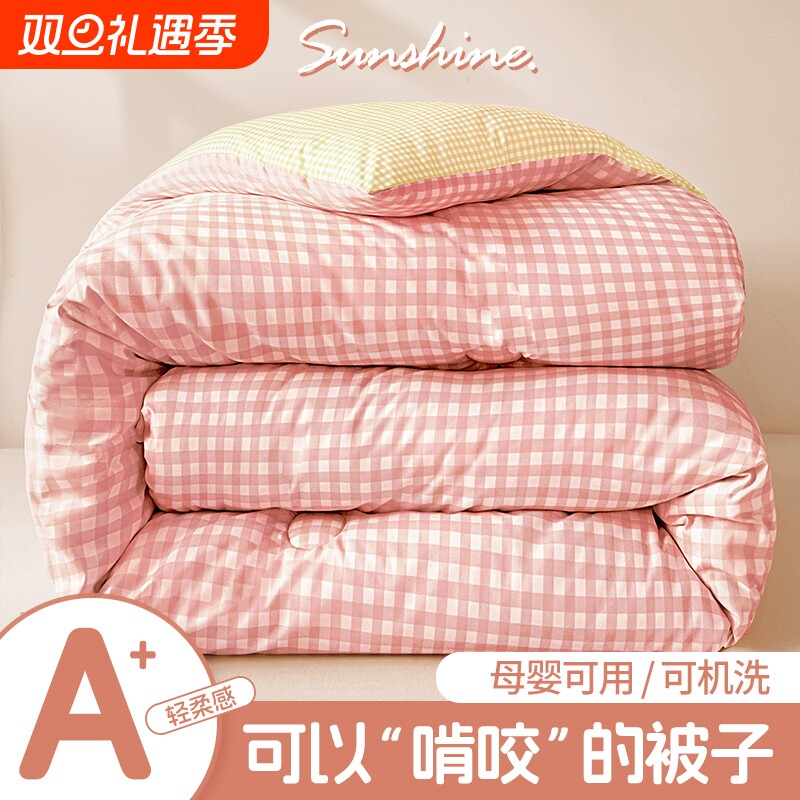 被子冬被春秋被芯四季通用学生宿舍加厚保暖儿童空调被棉被可机洗