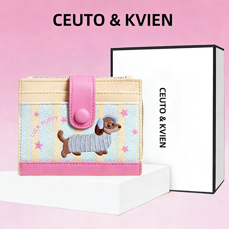 CEUTOKVIEN腊肠狗零钱包高颜值时尚卡包便携证件收纳高级女