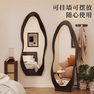 中古全身镜落地镜家用可移动穿衣镜女生卧室可挂可立房间试衣镜子