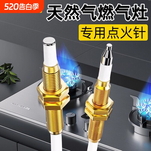 天然气燃气灶点火针感应方太老板通用打火器煤气灶铜针点火器脉冲