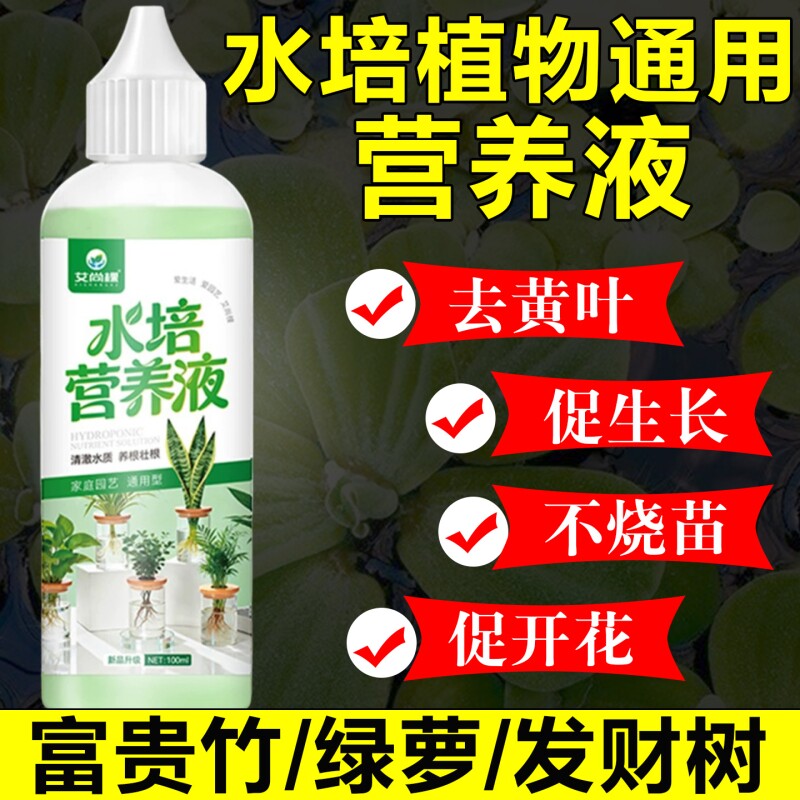 水培植物专用营养液家用化肥盆栽富贵竹绿萝碗莲水培花卉绿植通用