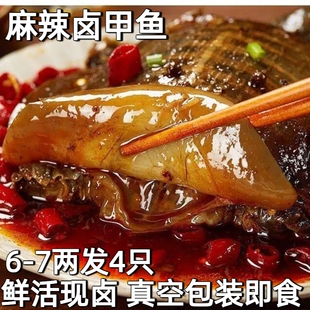 麻辣卤甲鱼熟食开袋即食整只袋装水鱼团老憋卤小甲鱼王八肉鲜活