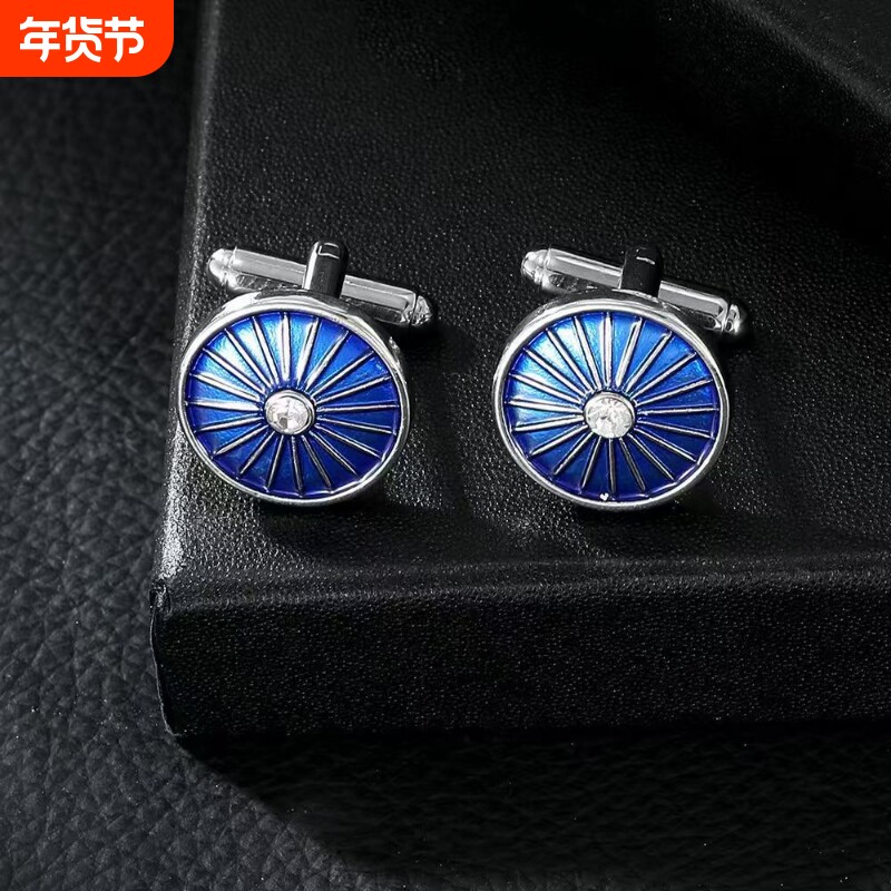 简约亮银袖扣优雅法式袖扣袖钉男士正品袖口钉法式衬衫扣时尚金色