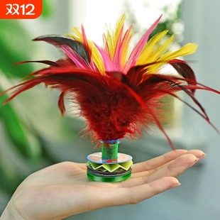 鸡毛毽子儿童小学生比赛专用羽毛耐踢毛毽球键运动腱踢毽专业好踢