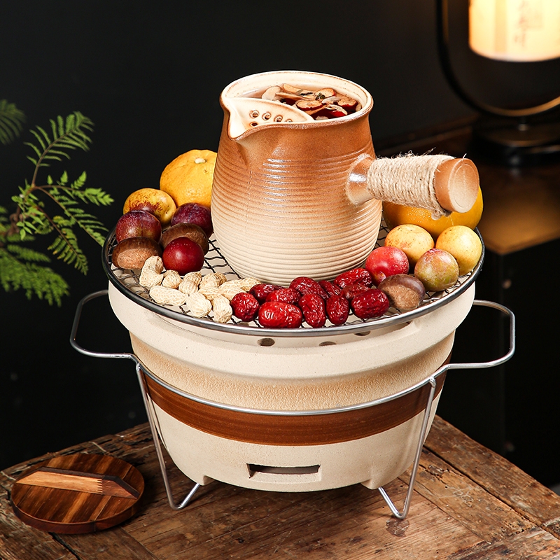 炭火炉奶罐冬天套装泡茶器炭火煮茶壶围炉煮茶器具炭炉电陶炉木炭