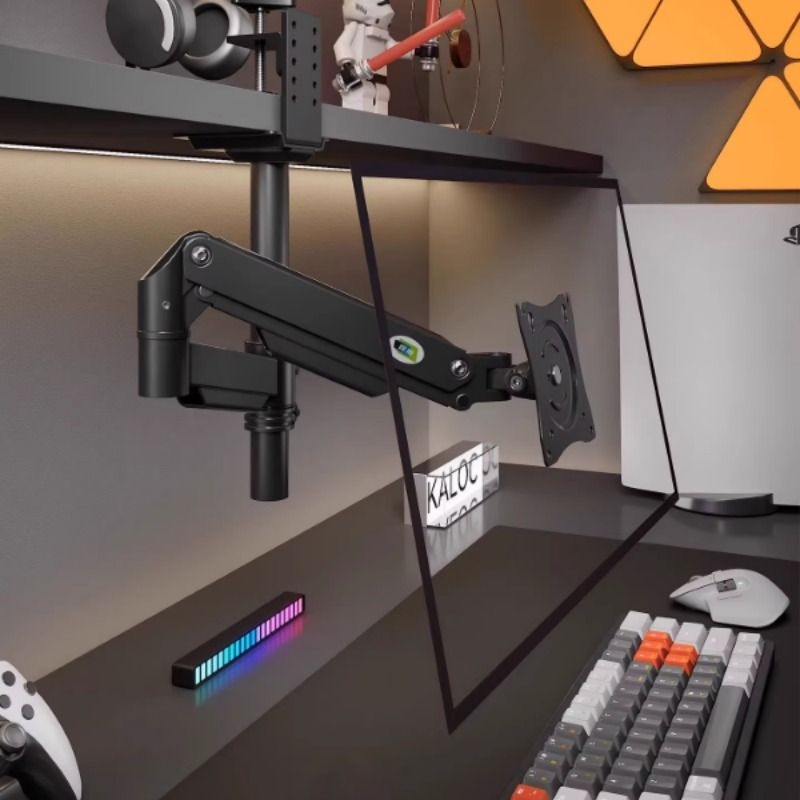 娱旭倒挂显示器支架底座vesa悬臂旋转桌面电脑支撑架显示屏机械臂