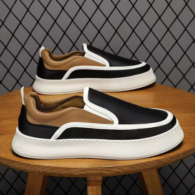男鞋春季2026新款低帮男士板鞋潮流百搭鞋子男款一脚蹬运动休闲鞋