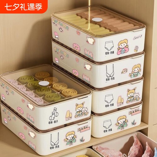 抽屉式内衣内裤分格收纳盒家用