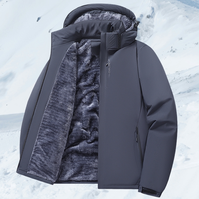 冲锋衣男士冬季棉服加绒加厚夹克外套保暖防水内胆防风不臃肿可拆