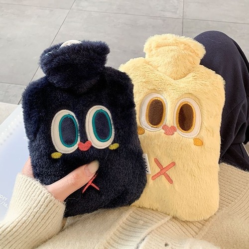 热水袋暖水袋注水式灌水防爆女学生暖肚子热敷毛绒加厚可爱暖手宝