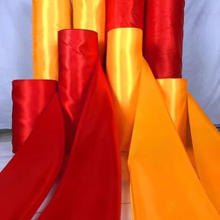 红绸布红布揭牌幕布黄布揭幕仪式结婚纯棉布料佛堂黄绸布背景开业