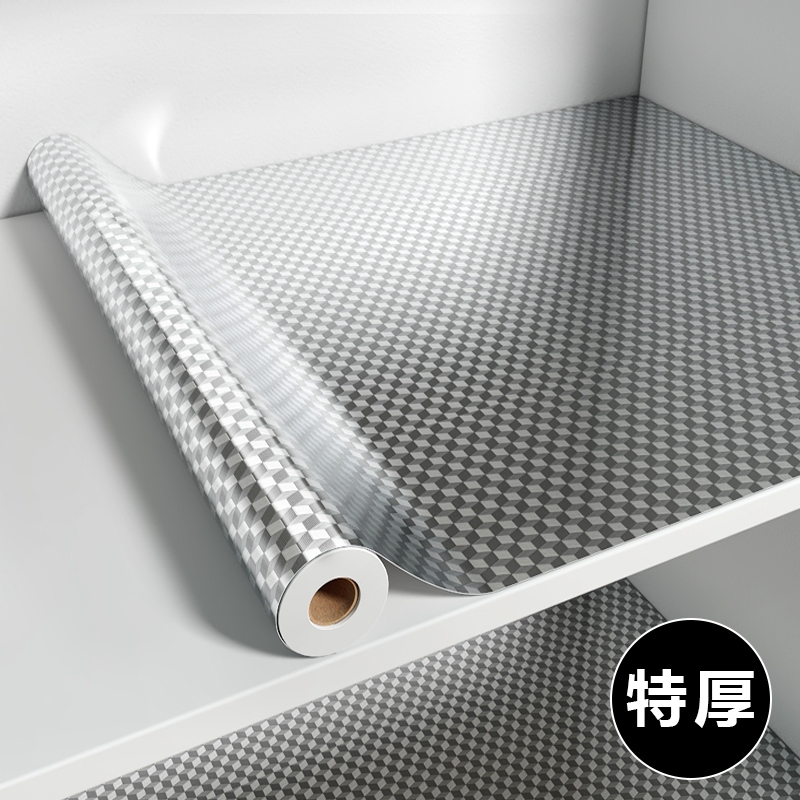 橱柜防油防潮贴纸抽屉垫纸加厚自粘厨房灶台面柜子防水铝箔锡箔纸