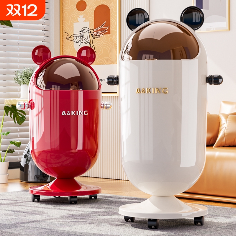 【店长推荐】带轮可移动垃圾桶