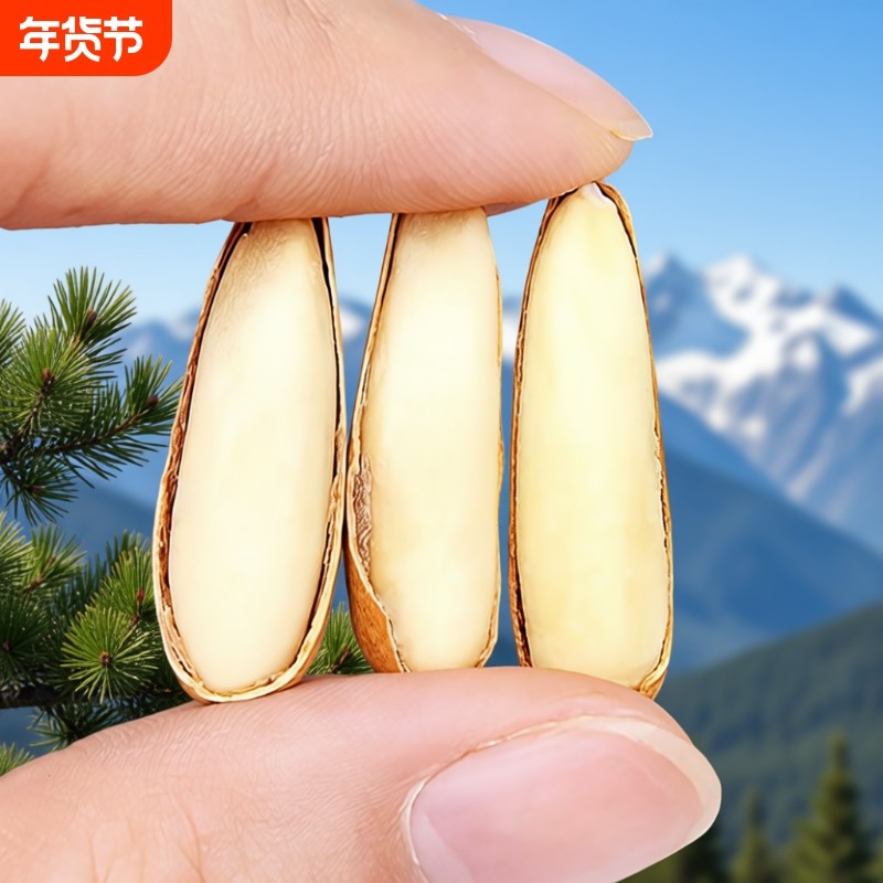 罐装手剥巴西松子新货阿富汗500g大颗粒零食坚果旗舰店原味小包装