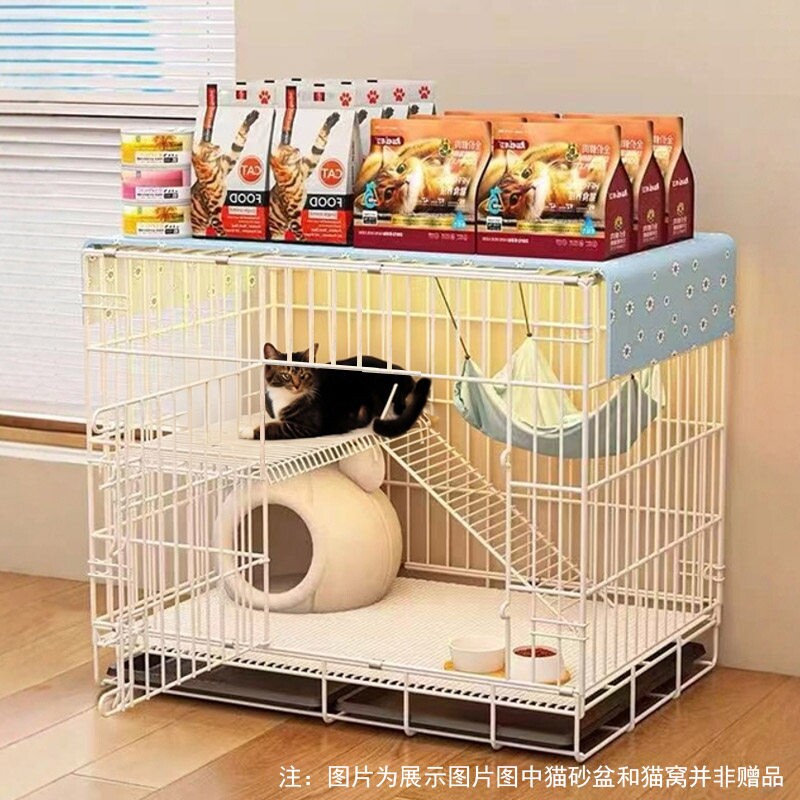猫笼子双层室内家用带厕所超大自由空间猫别墅猫窝猫舍屋免安装图片