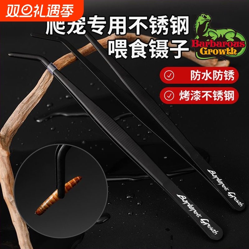 爬宠专用镊子喂食守宫蜥蜴昆虫乌龟角蛙清理粪便蜘蛛爬虫弯头直头