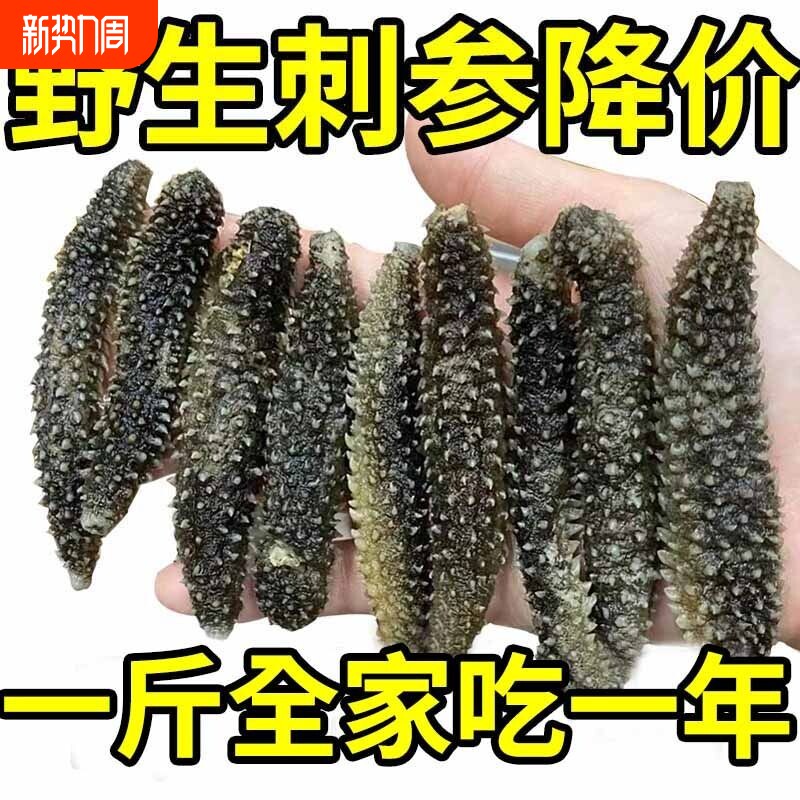 野生海参干货孕妇级干散装批发正宗黑刺参特价海参一斤水产年货节