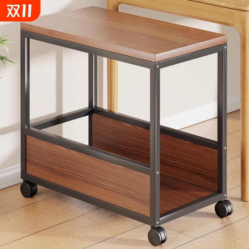 电脑主机托架打印机一体置物架多层可移动机箱底座整理柜收纳