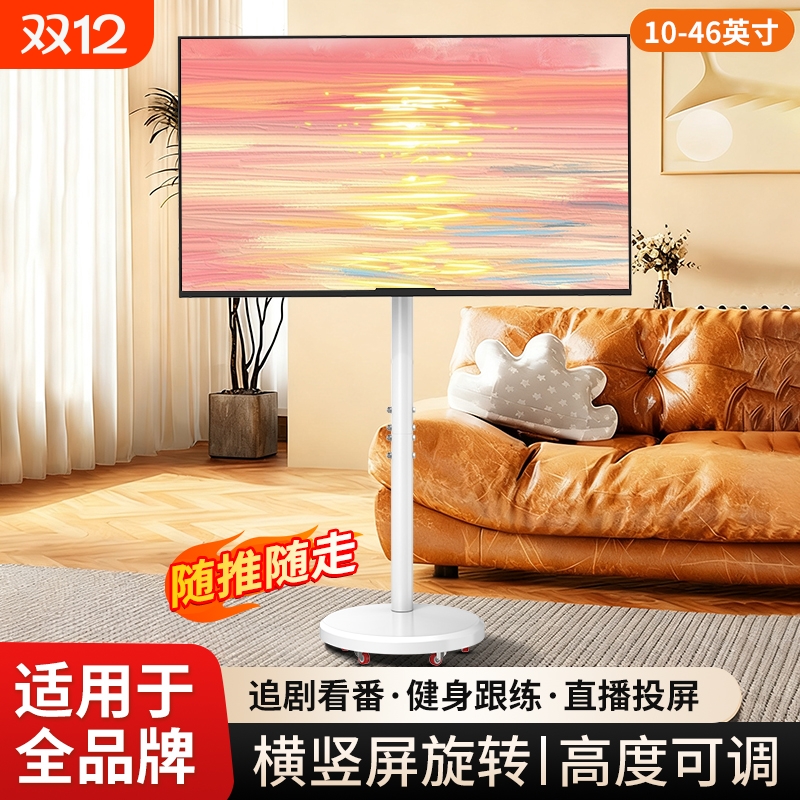电视可移动闺蜜机支架落地挂架子