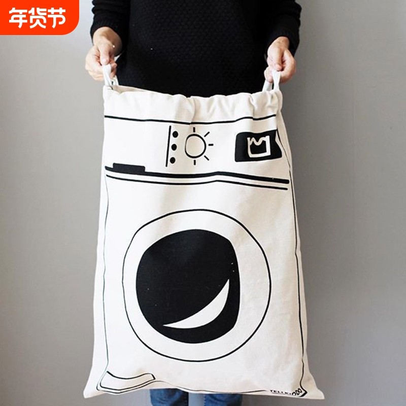 棉布袋拉绳袋加大号棉麻收纳袋帆布旅行出差衣服鞋子整理袋束口袋,收纳整理,其他收纳袋,淘宝优惠券,粉丝福利购,淘宝优惠卷