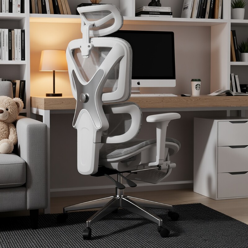 办公电脑椅人体工学椅家用舒适久坐不累员工椅电竞椅可躺座椅套装