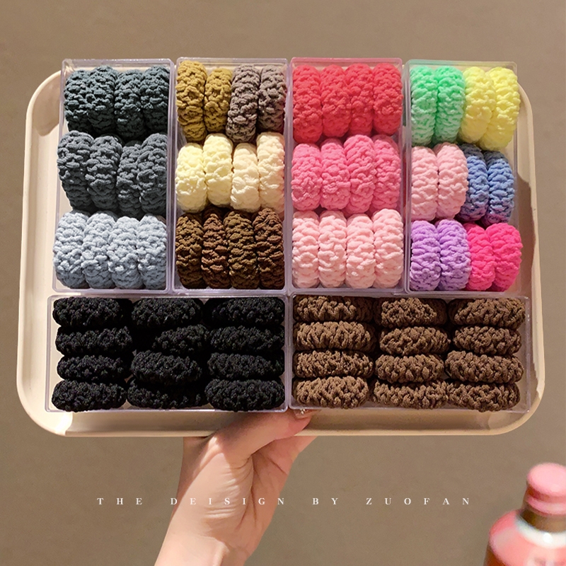 加粗高马尾发绳女扎头发高弹力耐用头绳发圈不伤发橡皮筋头饰皮套