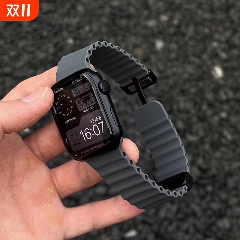 适用iwatch10/9/8磁吸苹果手表带