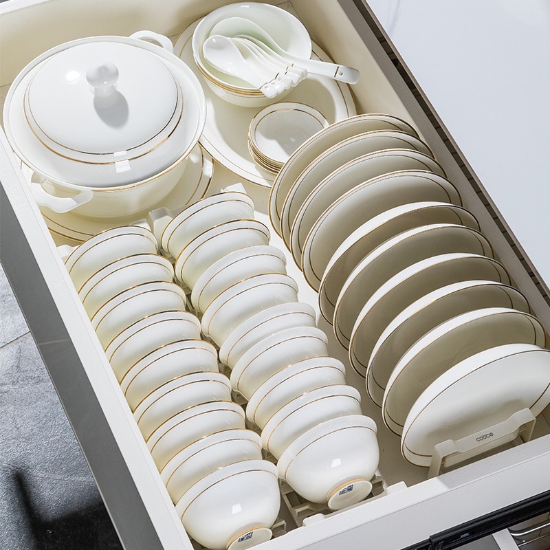 碗家用2025新款餐具套装陶瓷骨瓷碗碟轻奢高级感碗盘碗筷乔迁新居