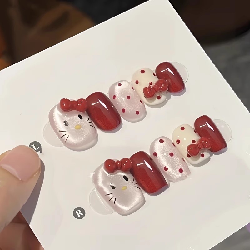 春节新年款过年穿戴甲2026新款红色短款美甲爆闪高级感指甲贴片,彩妆/香水/美妆工具,穿戴甲/甲片,淘宝优惠券,粉丝福利购,淘宝优惠卷