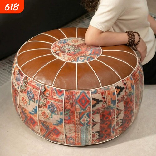 波西米亚风皮墩墩收纳坐墩旧衣服