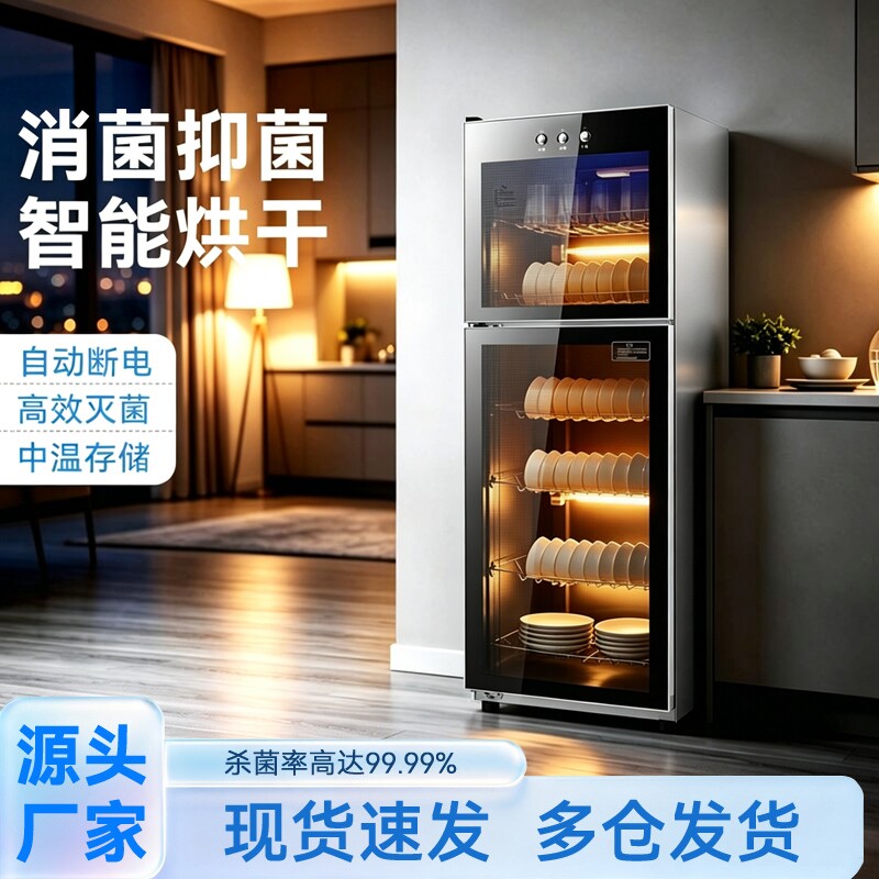 新款消毒柜商用饭店餐饮大容量双门厨房家用餐具碗筷消毒烘干碗柜