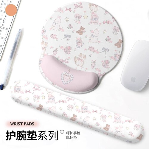 可爱卡通防滑鼠标垫女生护腕