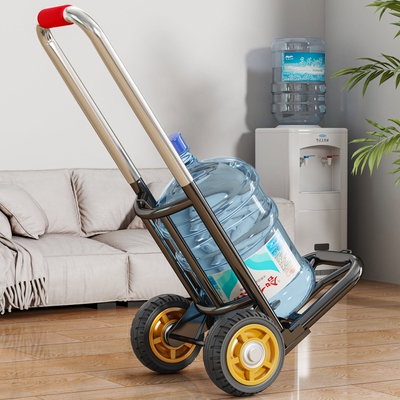 买菜小拉车购物车可折叠静音收纳拉水桶手推车拉杆车便携爬楼拉车