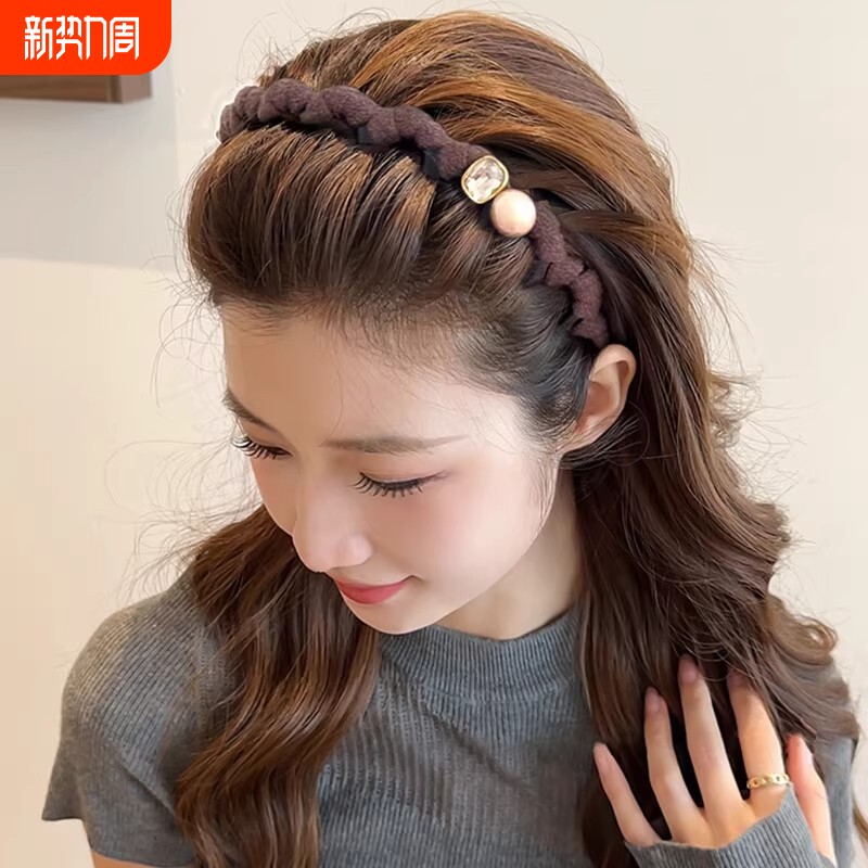 韩系高颅顶带齿防滑发箍女2026新款高级感洋气时尚头箍洗脸压发卡