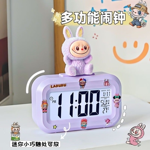 闹钟学生用2025新款 智能电子时钟表儿童女孩男孩强力叫醒起床神器