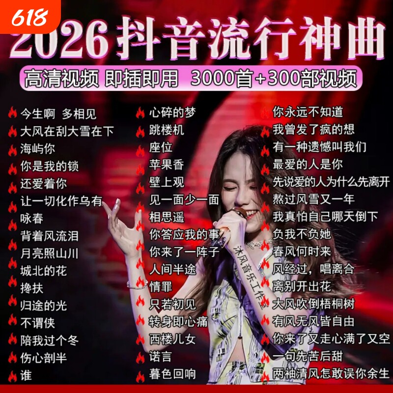 车载u盘歌曲2026新款抖音热歌流行无损mp3音乐汽车