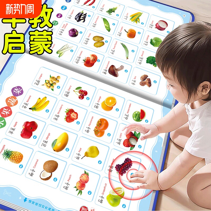 会说话的有声书幼儿启蒙早教书儿童益智玩具学习机宝宝点读发声书