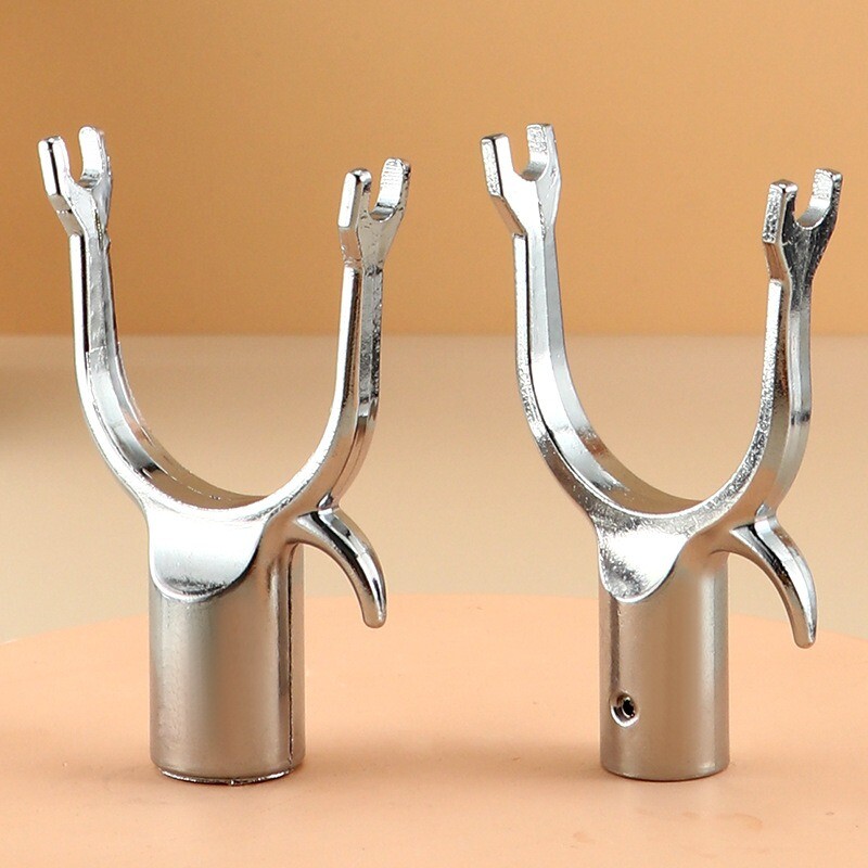 铝合金衣叉头拉钩挑挂衣架撑衣杆接头伸缩晾衣杆加大金属U型叉头