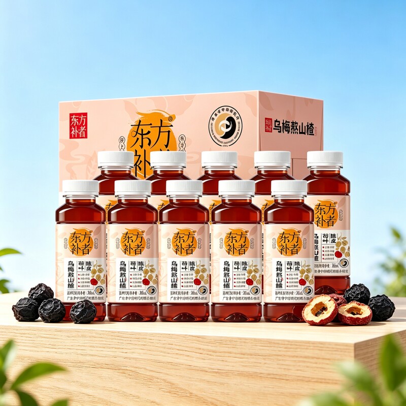 轻上陈皮荷叶乌梅熬山楂乌梅汤2.0植物饮品酸梅汤饮料健康瓶装