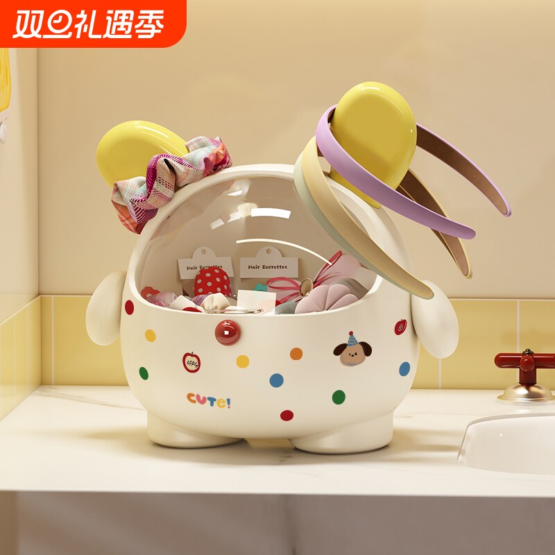 浴室发圈收纳盒梳妆台发饰箍夹神器卫生间头绳项链首饰手串存放盒