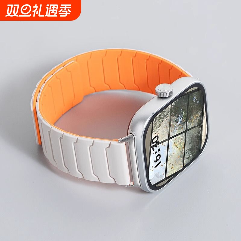 适用荣耀亲选Rossini 2i表链e磁吸手表5/4pro表带硅胶fit夏Haylou