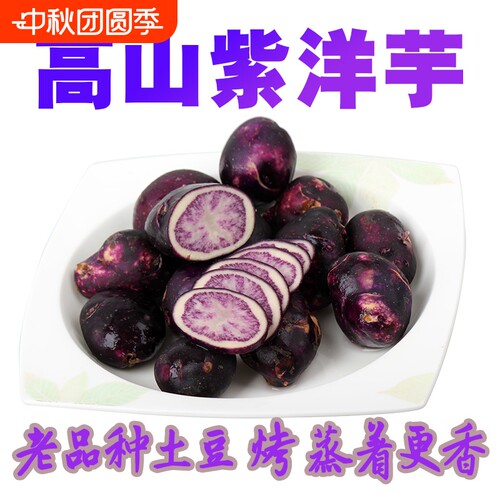 云南紫皮贵州高山老品种乌洋芋土豆种马铃薯种植洋芋紫土豆油炸