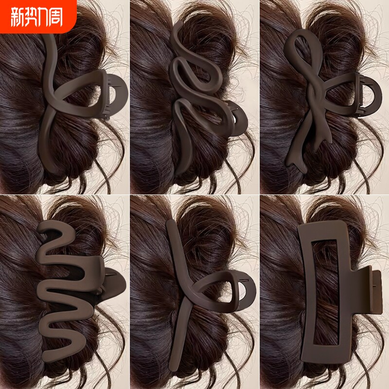 抓夹女2025年新款发夹后脑勺大号发量多鲨鱼夹子发卡头饰高级感