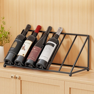 酒架红酒架子斜放高脚杯架倒挂高档红酒瓶架玄关酒柜摆件酒展示架