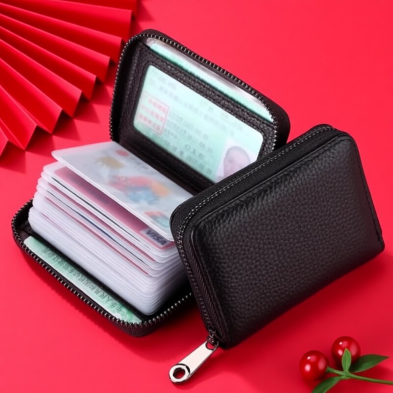 一体高档卡包女信用卡防消磁银行卡卡套男多卡位大容量卡片收纳包