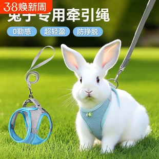 兔子牵引绳遛兔子专用宠物幼小侏儒兔防挣脱绳子背带神器外出用品