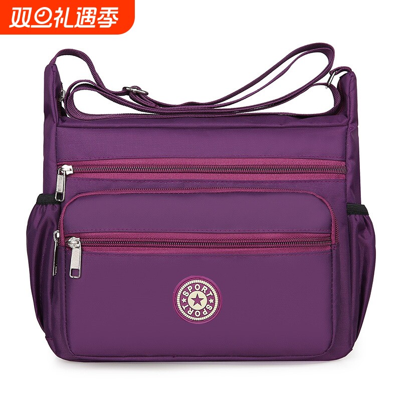 多层休闲帆布大容量牛津布女包单肩包斜挎包轻便布妈妈包包包背包