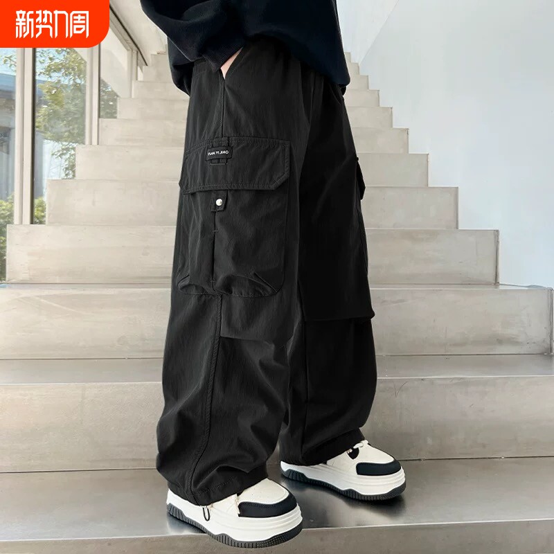 童装男童裤子工装裤春夏秋2026新款儿童运动裤中大童男孩休闲长裤
