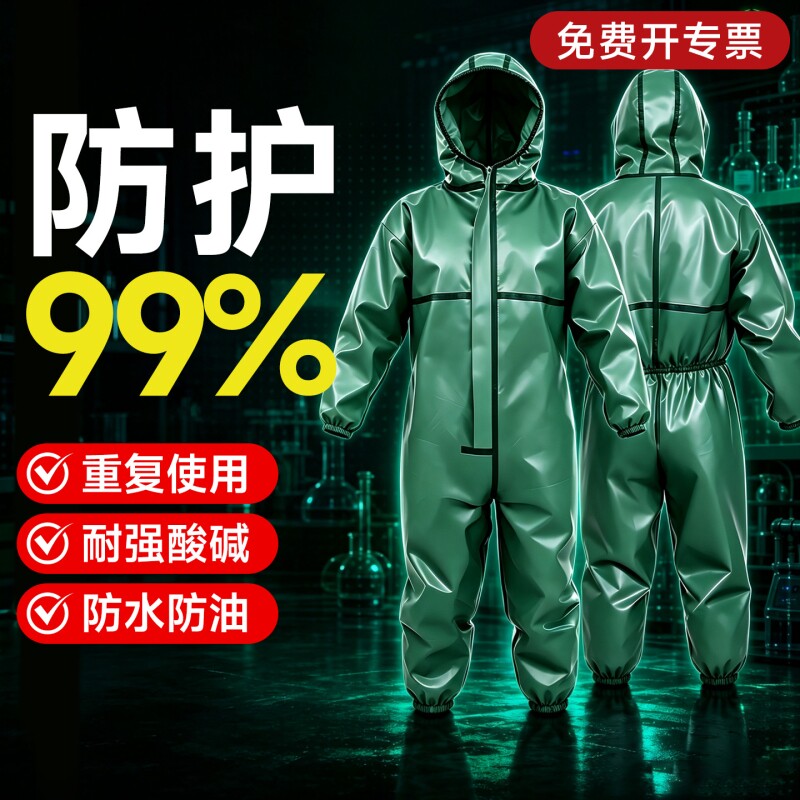 耐酸碱防护服连体全身图片